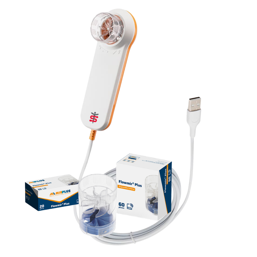 MIR Minispir Plus με αναλώσιμες τουρμπίνες FlowMIR Plus